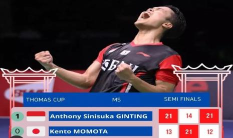 Menang Lawan Kento Momota, Tanda Ginting Bangkit?