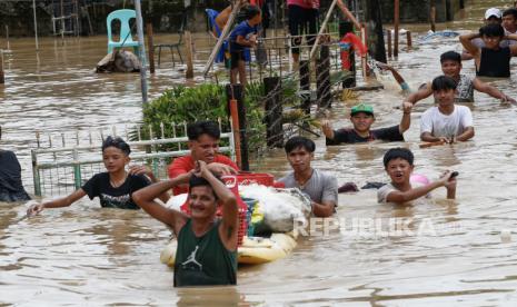 Tiga desa yang terendam banjir berada di dua Kecamatan di Kudus, Jawa Tengah.