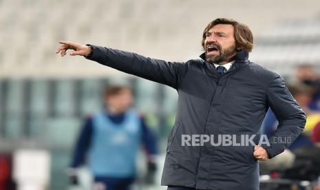 Pelatih Juventus Andrea Pirlo. 