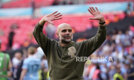 Pelatih Manchester City, Pep Guardiola.