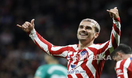 Penyerang Atletico Madrid asal Prancis, Antoine Griezmann.