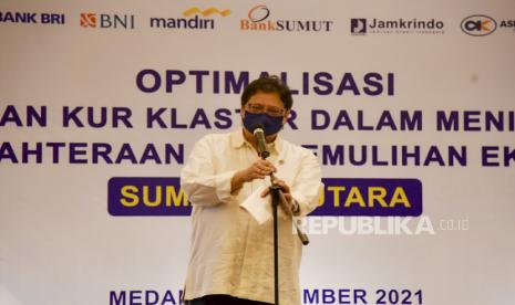 Menteri Koordinator Bidang Perekonomian Airlangga Hartarto. Airlangga meminta pelaku usaha properti tetap optimistis.