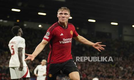 Penyerang Manchester United Rasmus Hojlund.