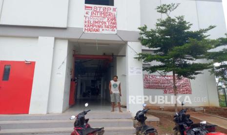 Aktivitas warga yang menghuni Kampung Susun Bayam di Kelurahan Papanggo, Kecamatan Tanjung Priok, Jakarta Utara, Selasa (23/1/2024). 