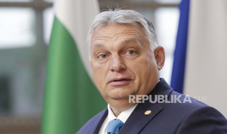  Perdana Menteri Hongaria Viktor Orban tiba untuk menghadiri KTT Uni Eropa di Brussels, Kamis, 21 Oktober 2021. Para pemimpin Uni Eropa menghadapi perselisihan antara Polandia dan sebagian besar negara anggota Uni Eropa lainnya mengenai supremasi hukum di negara anggota timur. Isu lain untuk 27 pemimpin UE termasuk perubahan iklim, krisis energi, perkembangan COVID-19, dan migrasi.