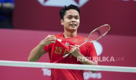 Anthony Sinisuka Ginting salah satu wakil Indonesia yang lolos ke perempat final All England. 