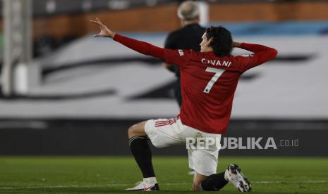 Striker Manchester United Edinson Cavani.