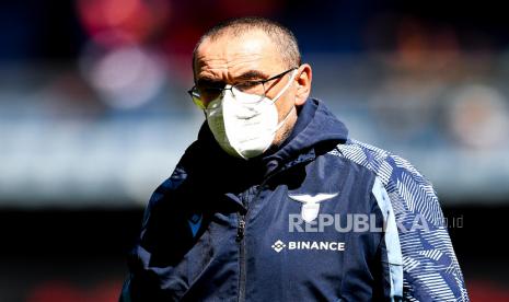 Pelatih Lazio Italia Maurizio Sarri.