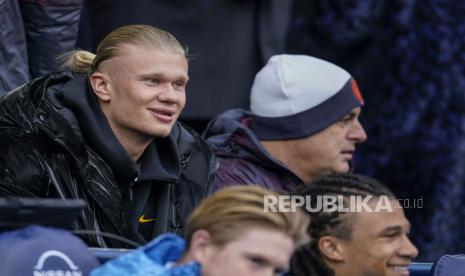 Striker Manchester City Erling Haaland. 