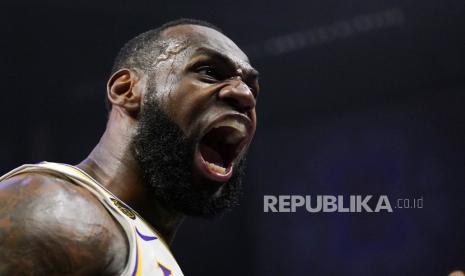 Penyerang Los Angeles Lakers LeBron James.