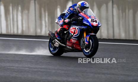 Pembalap tim Pata Yamaha With Brixx WorldSBK Toprak Razgatlioglu. 