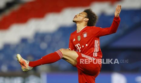 Leroy Sane dari Bayern Muenchen. Arsenal dikabarkan tertarik meminang Sane pada bursa transfer musim panas 2022 ini.