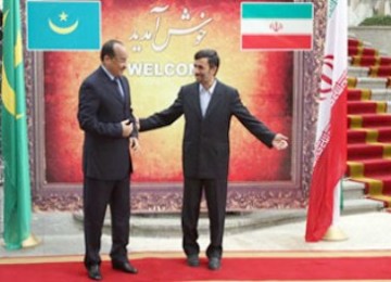 Presiden Iran, Ahmadinejad memberi apresiasi Presiden Mauritania,  Mohamed Ould Abdel Aziz atas sikap memutuskan hubungan diplomatik dengan Israel