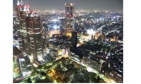 12 tempat gratis dan bebas biaya masuk di Tokyo, pemandangan Tokyo dimalam hari dari Tokyo Metropolitan Office Observation Deck