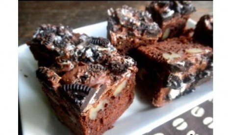 13 menu mengagumkan yang bisa anda buat dari biskuit Oreo, Crunchy Oreo Brownie