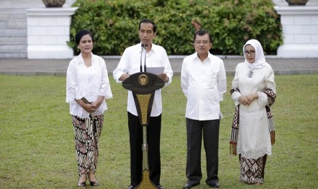 Presiden Joko Widodo bersama Wapres Jusuf Kalla.