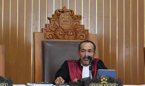 Hakim Sarpin Rizaldi memimpin sidang praperadilan Budi Gunawan kepada KPK di Pengadilan Negeri Jakarta Selatan.