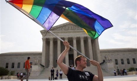 LGBT dan Kekhawatiran Nabi Muhammad akan Umat Nabi Luth. Unjuk rasa pendukung kaum gay dan legalisasi pernikahan sesama jenis di Washington, Amerika Serikat. 