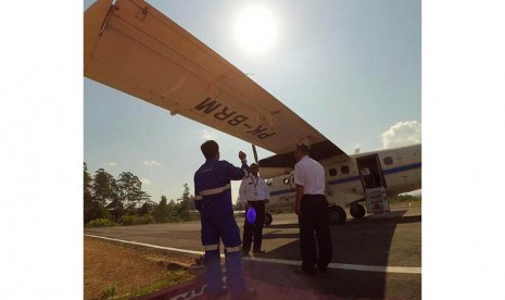 Foto pesawat PK-BRM Aviastar yang diambil pada pagi hari, sebelum hilang kontak.