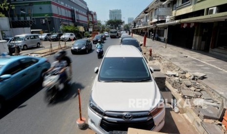 Trotoar di Jalan Cikini Raya, Jakarta Pusat  (ilustrasi) 