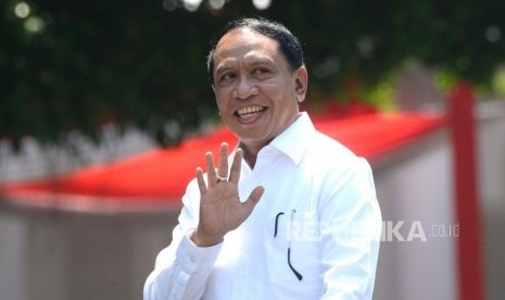 Diundang Ke Istana Kepresidenan. Politisi Golkar Zainuddin Amali  tiba di Istana Kepresidenan untuk bertemu Presiden Joko Widodo, Jakarta, Selasa(22/10).