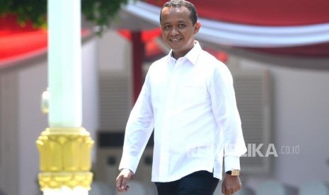 Diundang Ke Istana Kepresidenan. Mantan Ketua HIPMI Bahlil Lahadalia  tiba di Istana Kepresidenan untuk bertemu Presiden Joko Widodo, Jakarta, Selasa(22/10).