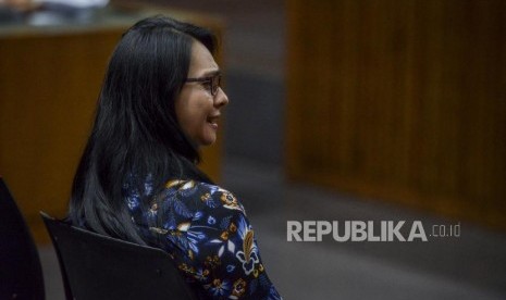 Sri Wahyumi Maria Manalip saat menjalani sidang di Pengadilan Tipikor, Jakarta. (ilustrasi)