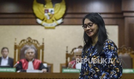 Sri Wahyumi Maria Manalip saat menjalani sidang di Pengadilan Tipikor, Jakarta. (ilustrasi)