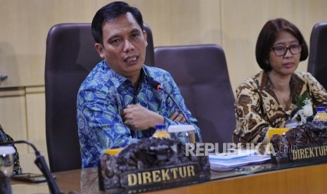 Direktur Finance, Planning, and Treasury BTN Nixon LP Napitupulu (kiri). Nixon mengatakan, BTN berencana melakukan aksi sekuritasiasi senilai Rp 2 triliun dimana sebagiannya akan ditujukan bagi segmen ritel.