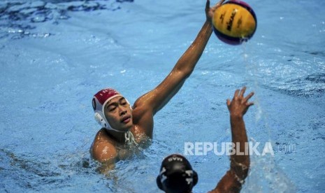 Pemain polo air Indonesia di SEA Games 2019.