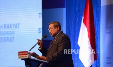 Presiden ke-6 RI sekaligus pendiri Partai Demokrat Susilo Bambang Yudhoyono (SBY).