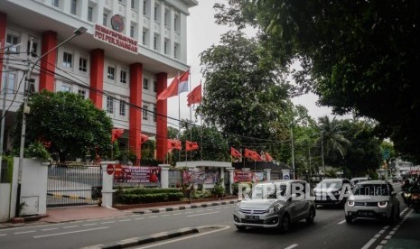 Suasana Kantror DPP PDI Perjuangan Jalan Pangeran Diponegoro, Jakarta. (ilustrasi)