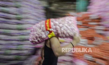 Produksi bawang putih lokal sudah siap panen khususnya di Jawa Barat dan Sumatera Utara (Foto: pedagang bawang putih)