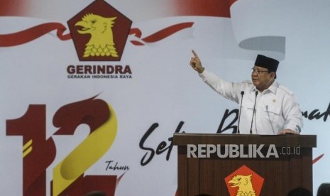 Ketua Umum DPP Partai Gerindra, Letjen (Purn) Prabowo Subianto.