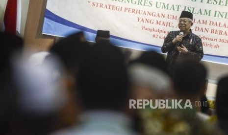 KUII Ingin Mewujudkan Indonesia Maju, Adil dan Beradab. Foto:  Wakil Presiden RI yang juga Ketua Umum MUI, KH. Ma