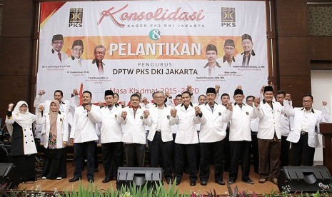 Jajaran pengurus Dewan Pimpinan Tingkat Wilayah (DPTW) PKS DKI Jakarta.