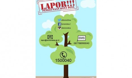 Infografis Lapor pengguna dana desa