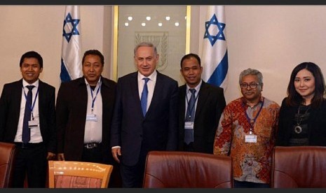 Jurnalis Indonesia bertemu Benjamin Netanyahu di Israel.