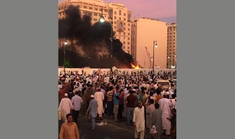 Ledakan bom bunuh diri di Kota Madinah, Senin (4/7).