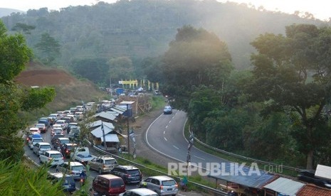 Kemacetan arus lalulintas di Jalur Selatan (ilustrasi)