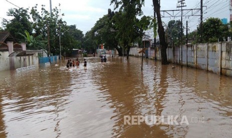 Banjir Jakarta (ilustrasi).