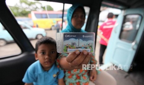 Uji coba Ok Otrip, sistem transportasi massal terintegrasi.     