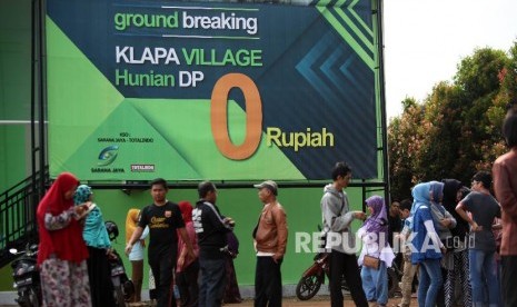 Peletakan batu pertama hunian DP 0 Rupiah Klapa Village di Pondok Kelapa.