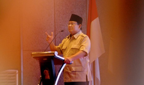 Calon presiden nomor urut 02, Prabowo Subianto.