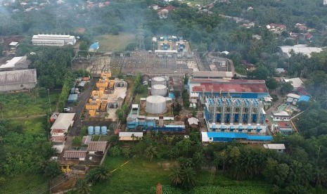 Foto udara Pembangkit Listrik Tenaga Gas (ilustrasi)