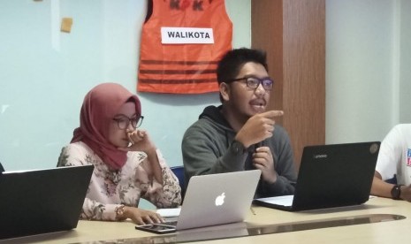 Indonesia Corruption Watch (ICW) menggelar konferensi pers terkait jerat hukum yang menjerat kepala daerah koruptor di Kalibata, Jakarta Selatan. Ahad (16/12)