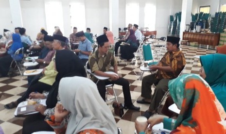 Salah satu kegiatan workshop Gerakan Sekolah Menyenangkan (GSM) di Pondok Pesantren (Ponpes) Tebuireng, Jombang, Kamis (20/12).