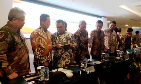 Paparan kinerja PT Bank Negara Indonesia (BNI) sepanjang 2018 di Grha BNI, Jakarta Pusat, Rabu (23/1).