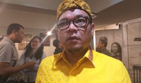 Juru Bicara Tim Kampanye Nasional (TKN) Joko Widodo-KH Maruf Amin, Ace Hasan Syadzily usai acara Perspektif Indonesia di Gedung Sarinah, Jakarta Pusat, Sabtu (26/1). 