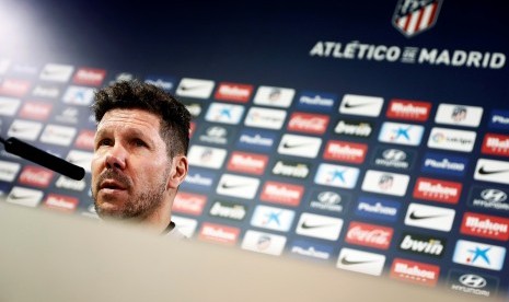 Pelatih Atletico Madrid, Diego Simeone.